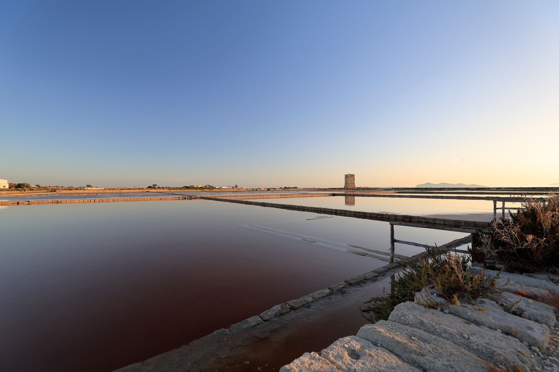 Salines de Trapani dans l'ouest de la Sicile